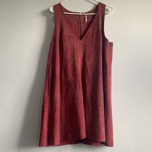 Free People Retro Love Suede Dress